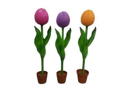 Flower 190cm Tulip Garden Design Plant Abstract Sculpture Optional Statues 190cm