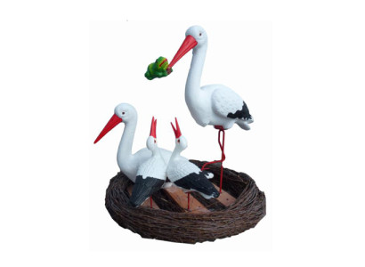 Stork bird figure abstract figures modern painted new 80cm statue new statues