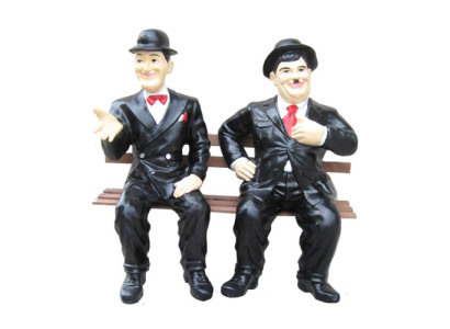 Decorative Figure Statue Sculpture 60 cm Figures Statues Sculptures Laurel Hardy P90