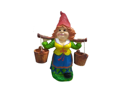 Garden Gnome 73cm Garden Decoration Figures Statues Figure Woman Water New