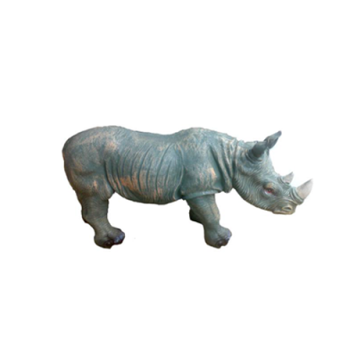 Rhinoceros Decorative Statue Garden Figures Statues 60cm Life-size Figure Plastic