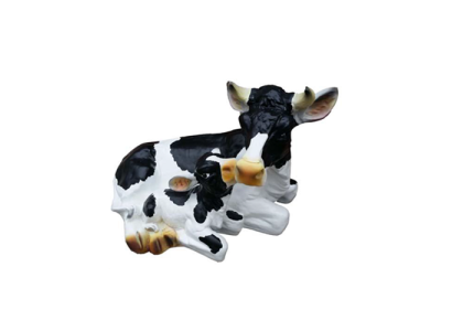 Decoration garden plastic figures hand-painted figure statue funny cow 36cm new