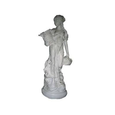 Woman with Basket Decoration Figure Statue Sculpture 64 cm Figures Statues Sculptures R34