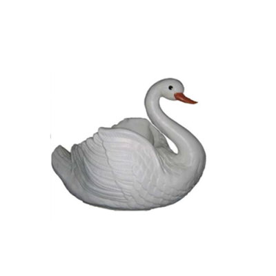 Swan Decorative Statue Garden Figures Statues 34cm Life-size Figure Plastic