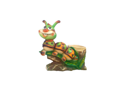 Garden Caterpillar 70cm Garden Decoration Figures Statues Figure Hand Painted New