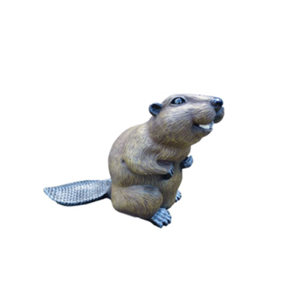 Beaver Figure Statue Statues Figures Garden Winter Decor Sculpture Decoration 40 cm
