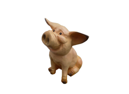 Garden animal sculpture pig figure statues sculptures statues figures brown 38c