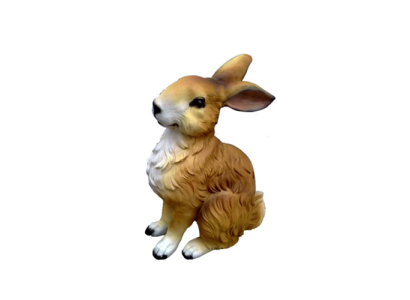 Decorative Hare Statue Garden Figurines Statues 38cm Life-Size Figure Plastic New