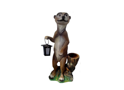Meerkat figure statue garden decoration sculpture deco sculptures