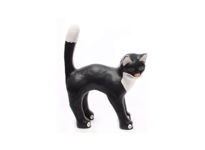 Cat 40cm Figure Statue Garden Decoration Sculpture Deco Sculptures