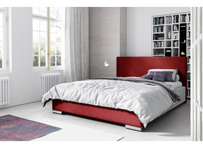 Bed frame double bed red marriage bed beds upholstered bed modern polyester 180cm