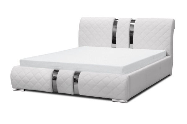 Bed frame with box bed bed frame white beds 180cm double bed marital bed new