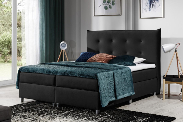Bed box spring bed double bed matrimonial bed polyester fabric bed frame 180x200 furniture