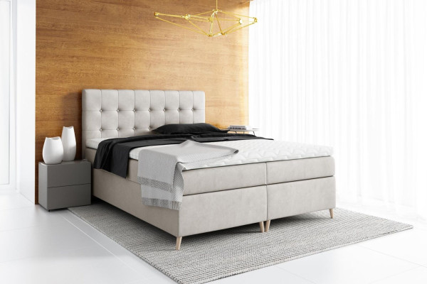 Upholstered bed, bed, box spring bed, design, double, hotel, modern, beds, bedroom