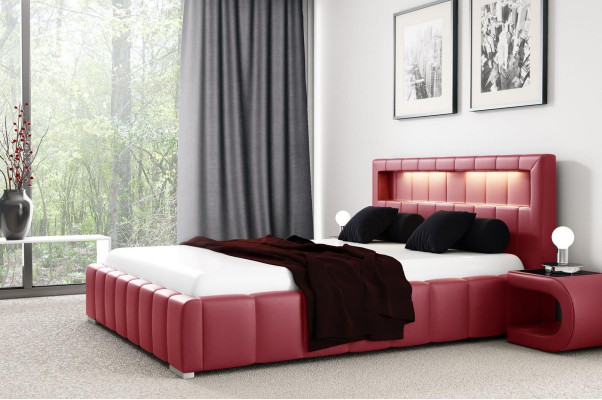Upholstered bed frame design double hotel modern bed bedroom beds new
