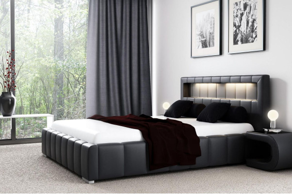Upholstered bed frame design double hotel modern bed bedroom beds new