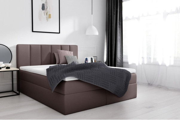 Box spring bed double bed bed with storage double bed beds upholstered bed white new