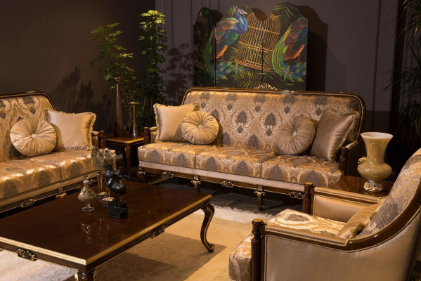 Three-seater sofa 3-seater sofas seating fabric design couch furniture style textile