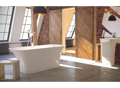 High-quality designer bathtub Exclusive freestanding acrylic tub 160x70