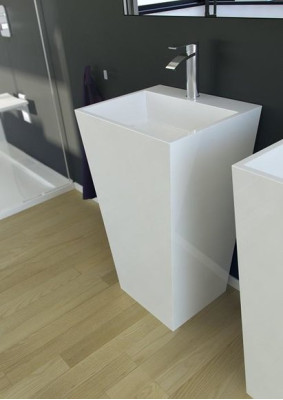 Modern basin sink acrylic floor standing bathroom freestanding washbasin