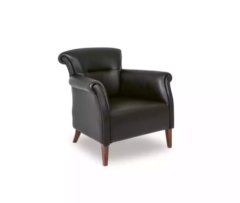 Black armchair office furniture luxury designer upholstered armchair single-seater style