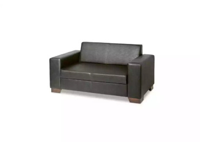Two-seater office furniture black office design luxurious sofa