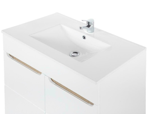 White washbasin with cabinet High-quality washbasins