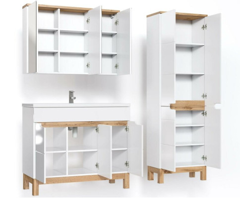 Design bathroom furniture bath set cabinet washbasin bathroom furniture set 3-piece.