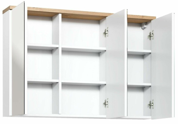 Mirror cabinet wall cabinet bathroom cabinet with mirror 100 cm