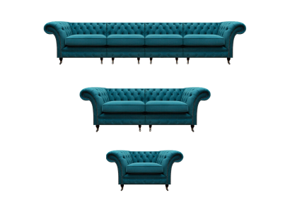Upholstered furniture designer sofas couches armchairs luxury seating living room complete.
