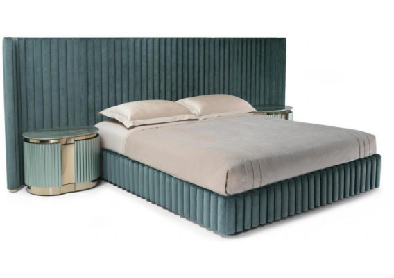 Bedroom furniture double bed 2x nightstands bed frame nightstands