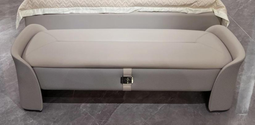 Gray Bedroom Stool Wooden Furniture Chest Storage Chests Footstool