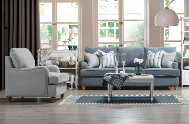 2-piece sofa set living room furniture three-seater sofa luxury armchair new