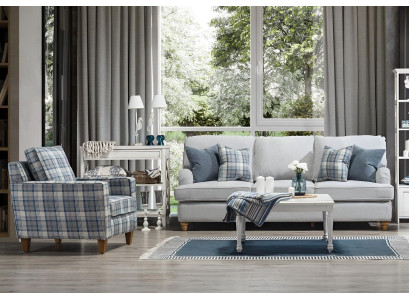 Luxury Living Room Set Modern Furniture Sofa Three-Seater Design New Armchair