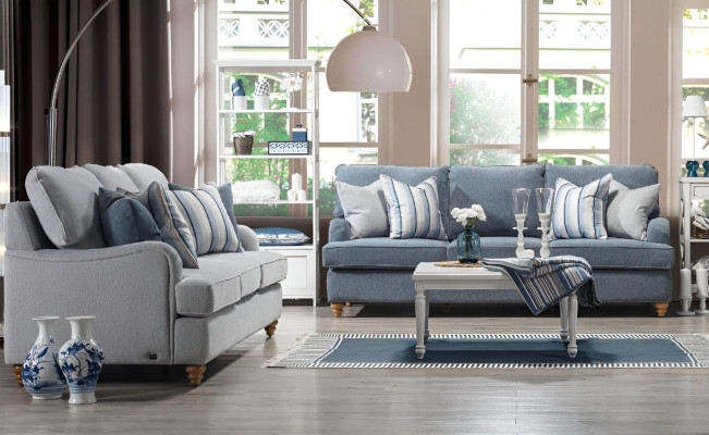 Sofa three-seater 2x living room luxury furniture modern design furnishing