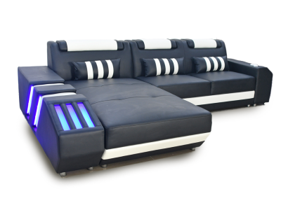 Corner sofa corner suite sofa couch upholstery living landscape suite L shape
