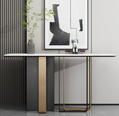 Designer wooden console table modern living room console