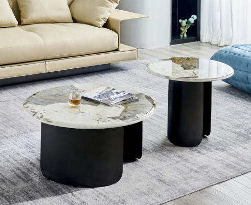 Luxury marble coffee table living room design coffee table furniture new