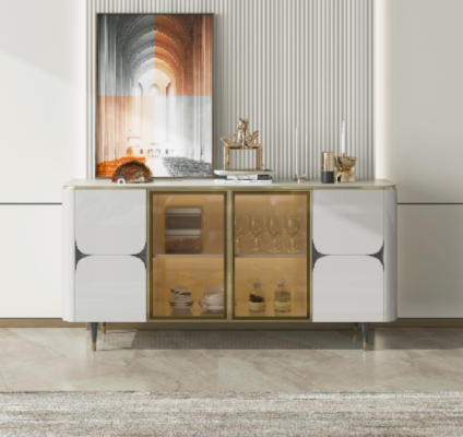 Dresser Wood Cabinets Sideboard White Furniture Sideboard Cupboard Modern New