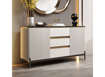 White Dresser Sideboard Wooden Cabinet Furniture Interior Buffet Luxury New