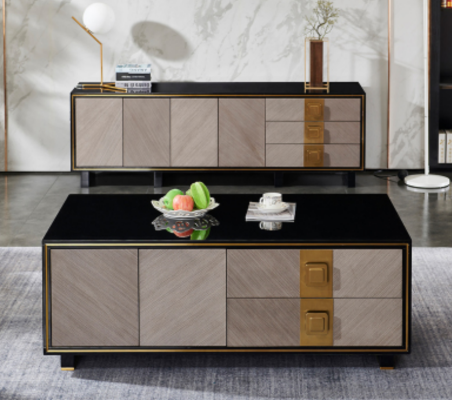 Living room design tables furniture luxury side table wood modern coffee table