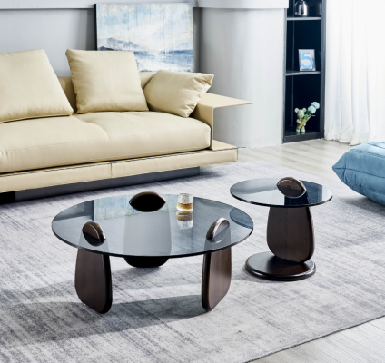 Round coffee table, side table, designer living room tables