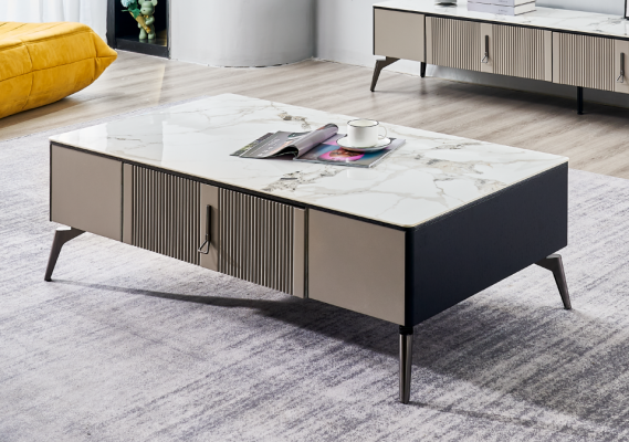 Coffee table living room design furniture table luxury side table wood modern