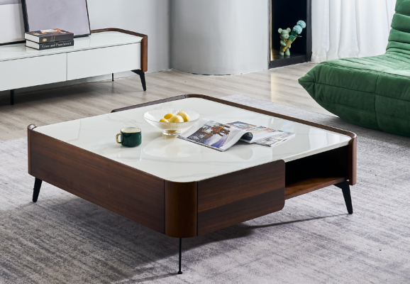 Luxury Italian coffee living room table real wood designer tables furniture