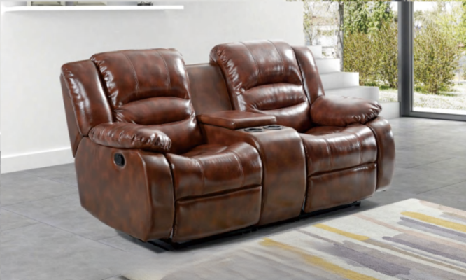 Sofa 2 Seater Design Sofas Upholstery Couches Relax Brown Living Room