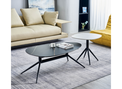 Set of 2 coffee tables side table designer living room table