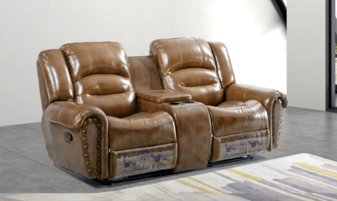 Sofa 2-seater design sofa upholstered couches couch modern luxury brown new