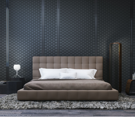 Modern frame luxury bedroom bed hotel design gray double
