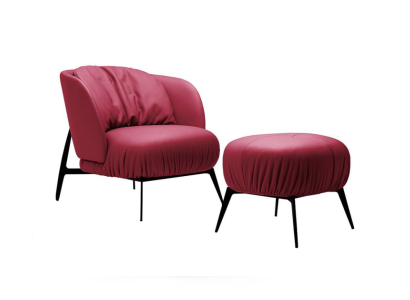 Chair, Ottoman, Living Room, Design, Modern Set, Upholstery, Relax 2-piece.