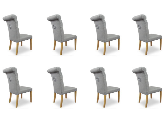 8x Chairs Cushion Design Lounge Club Seat Backrest Set Armchair Luxury New